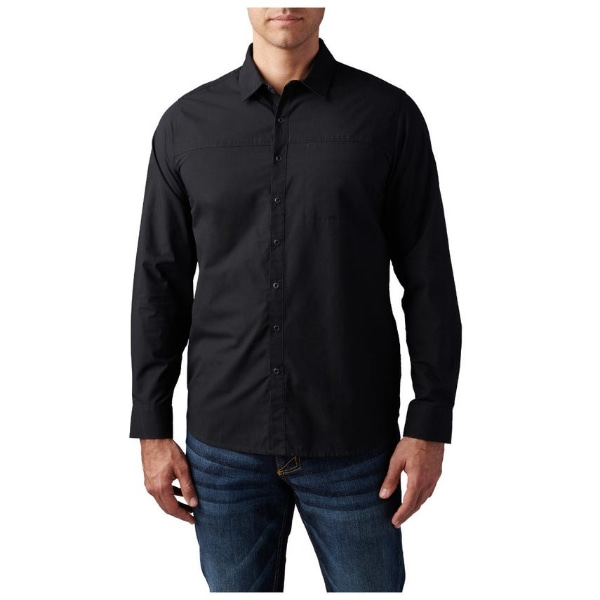 5.11 택티컬 이고르 솔리드 긴팔 셔츠(블랙) - Igor Solid Long Sleeve Shirt (Black)