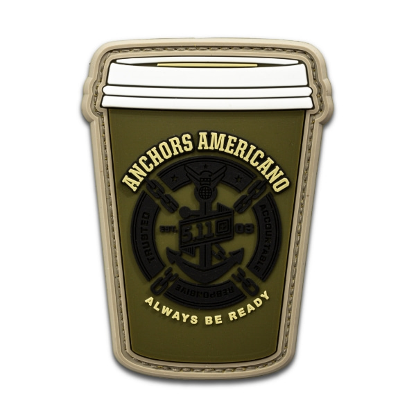 5.11 택티컬 앵커스 아메리카노 패치 (밀리터리 그린) - Anchors Americano Patch (Military Green)
