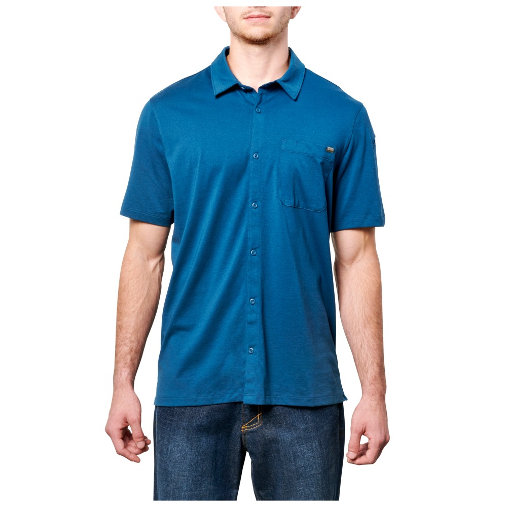 5.11 택티컬 벤처 반팔 슬리브 셔츠 (블루블러드) - Venture Short Sleeve Shirt (Blueblood)