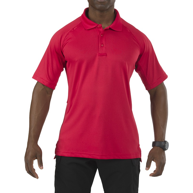5.11 택티컬 퍼포먼스 폴로 반팔 셔츠 (레인지레드) - Performance Polo Short Shirt (Range Red)