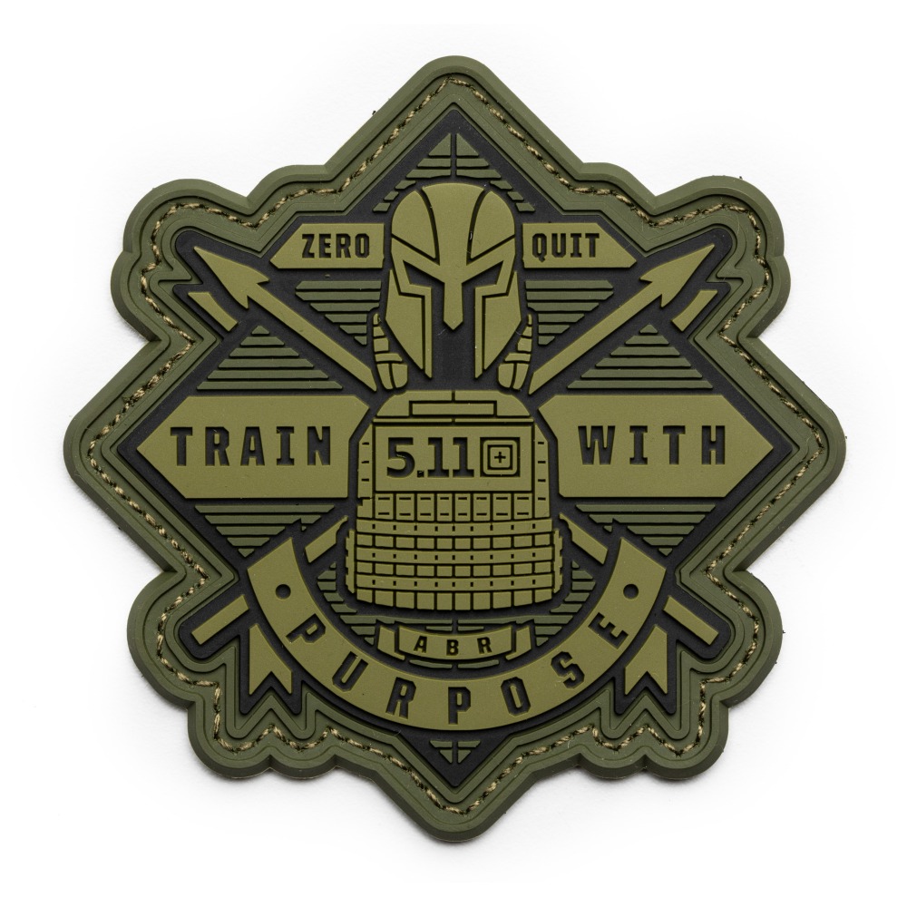 5.11 택티컬 트레인 위드 퍼포스 패치 (그린) - Train With Purpose Patch (Green)