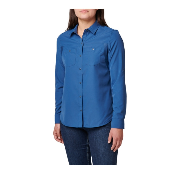 5.11 택티컬 여성용 막스맨 긴팔 셔츠(엔선 블루) - W/M Marksman L/S Shirt (Ensign Blue)